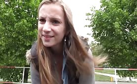 Busty Amateur Girl Fucks With A Stranger In Nature   A Random Wanker Wants To Join In!